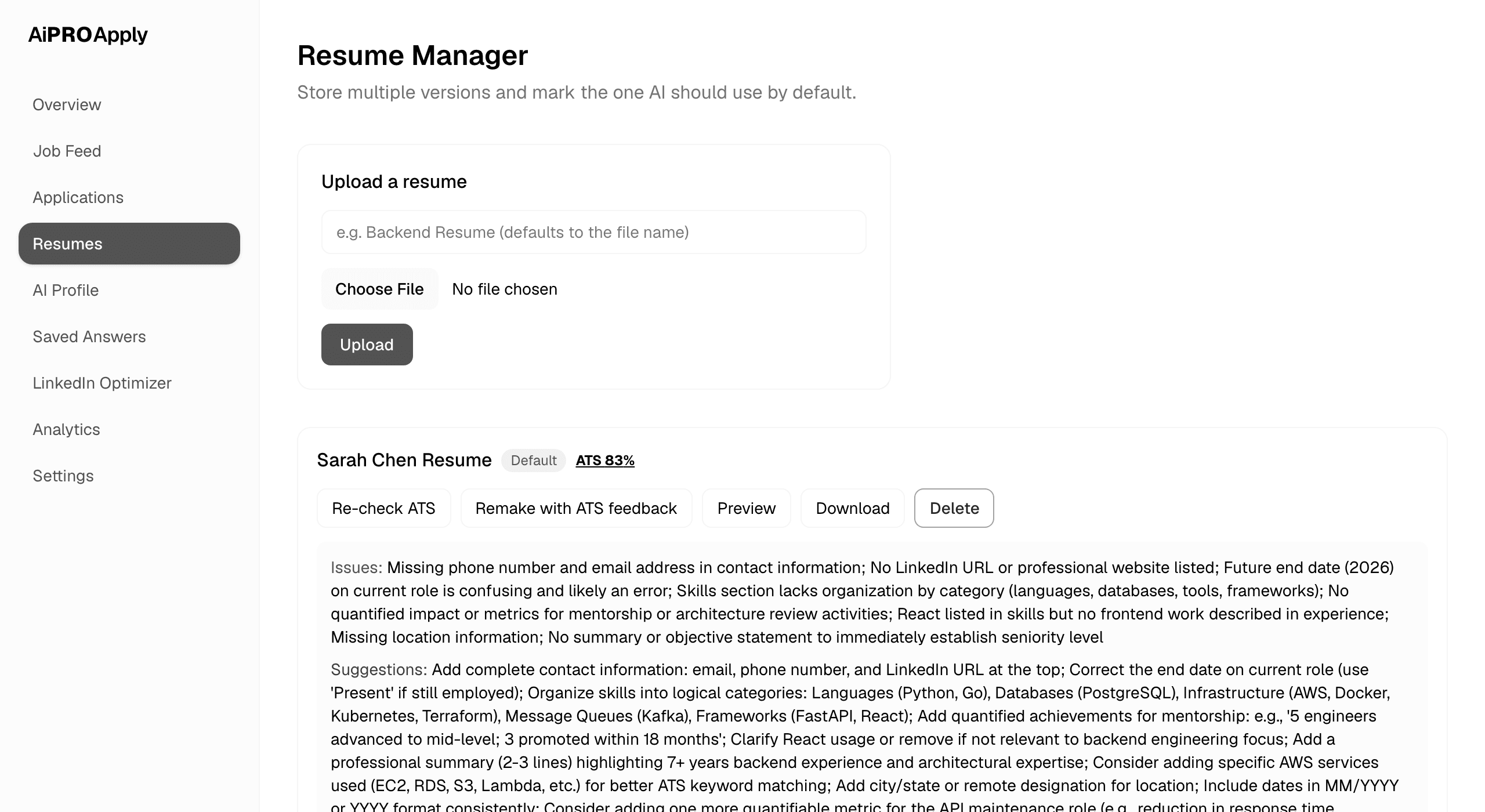 Know your ATS score before a recruiter ever sees it